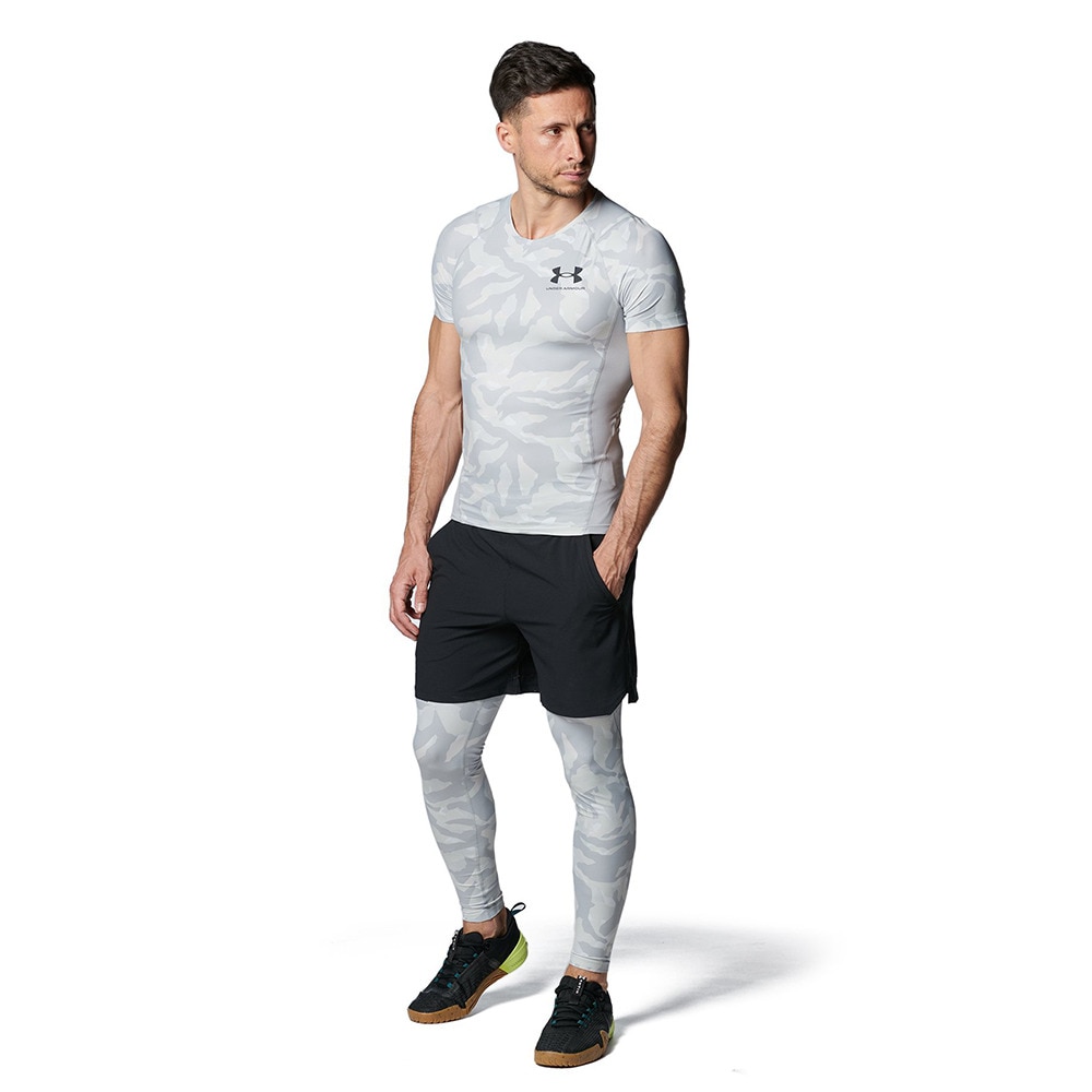 アンダーアーマー（UNDER ARMOUR）（メンズ）コンプレッション インナー 夏用 アイソチル ノベルティ ショートスリーブ シャツ 1384785 011 冷感 消臭