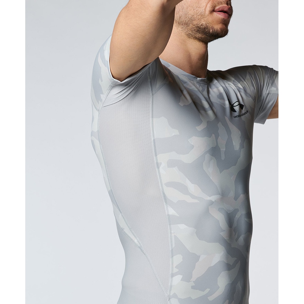 アンダーアーマー（UNDER ARMOUR）（メンズ）コンプレッション インナー 夏用 アイソチル ノベルティ ショートスリーブ シャツ 1384785 011 冷感 消臭