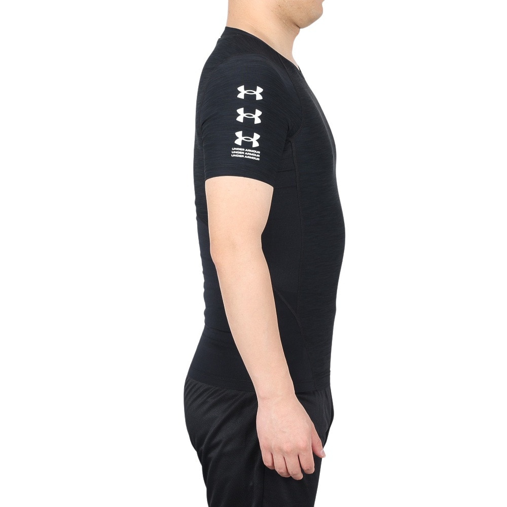 アンダーアーマー（UNDER ARMOUR）（メンズ）ヒートギアアーマー コンプレッション ノベルティ ショートスリーブ シャツ 1384789 001