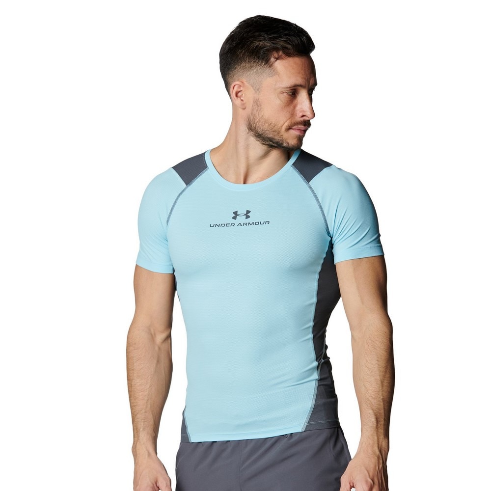 アンダーアーマー（UNDER ARMOUR）（メンズ）アイソチル ベント コンプレッション ショートスリーブシャツ 6001532 494