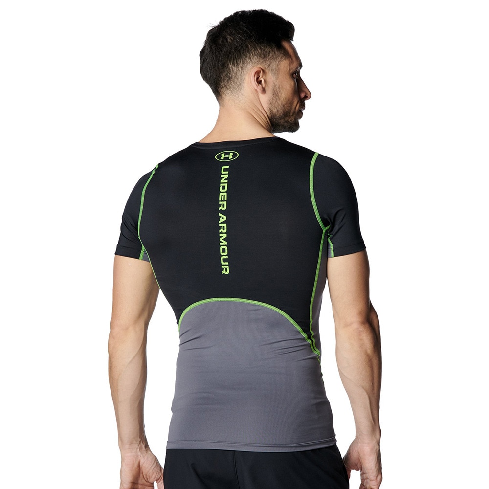 アンダーアーマー（UNDER ARMOUR）（メンズ）ヒートギアアーマー コンプレッション ノベルティ ショートスリーブ シャツ 6001536 001
