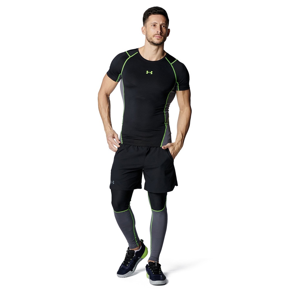 アンダーアーマー（UNDER ARMOUR）（メンズ）ヒートギアアーマー コンプレッション ノベルティ ショートスリーブ シャツ 6001536 001
