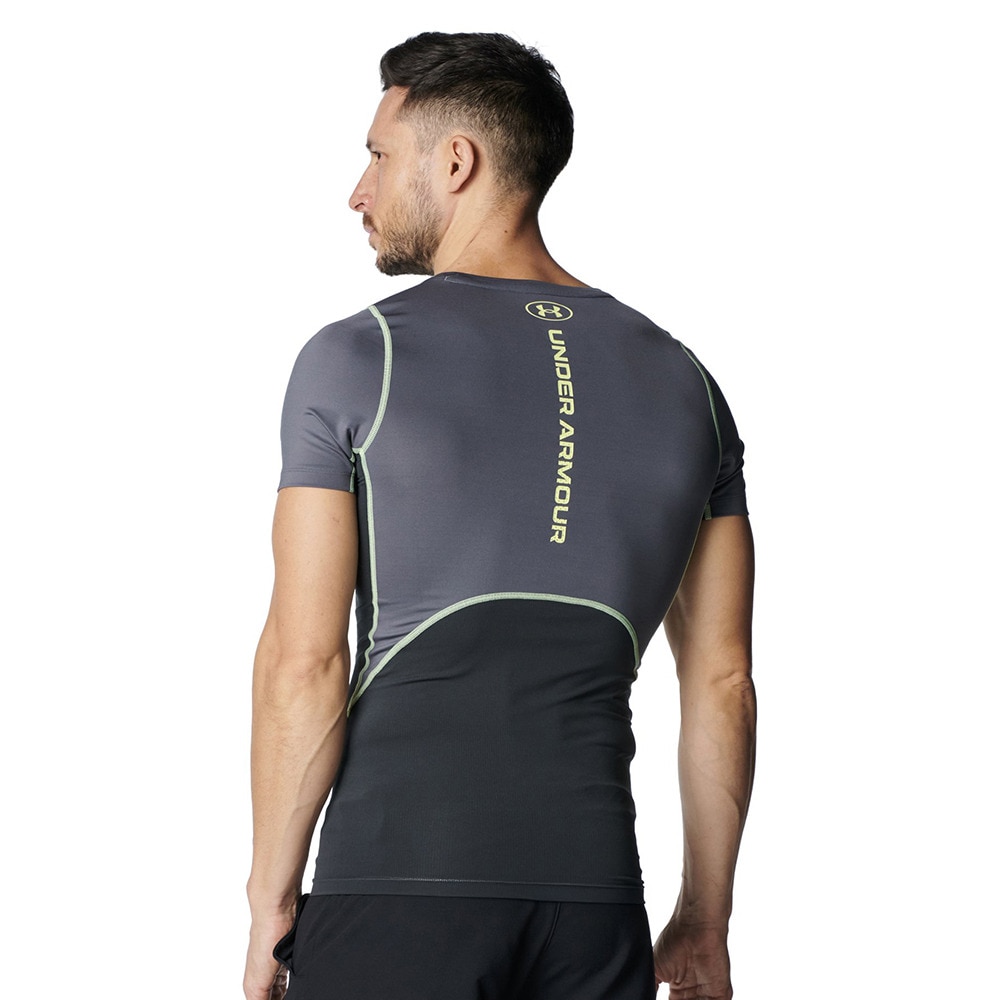 アンダーアーマー（UNDER ARMOUR）（メンズ）ヒートギアアーマー コンプレッション ノベルティ ショートスリーブ シャツ 6001536 025