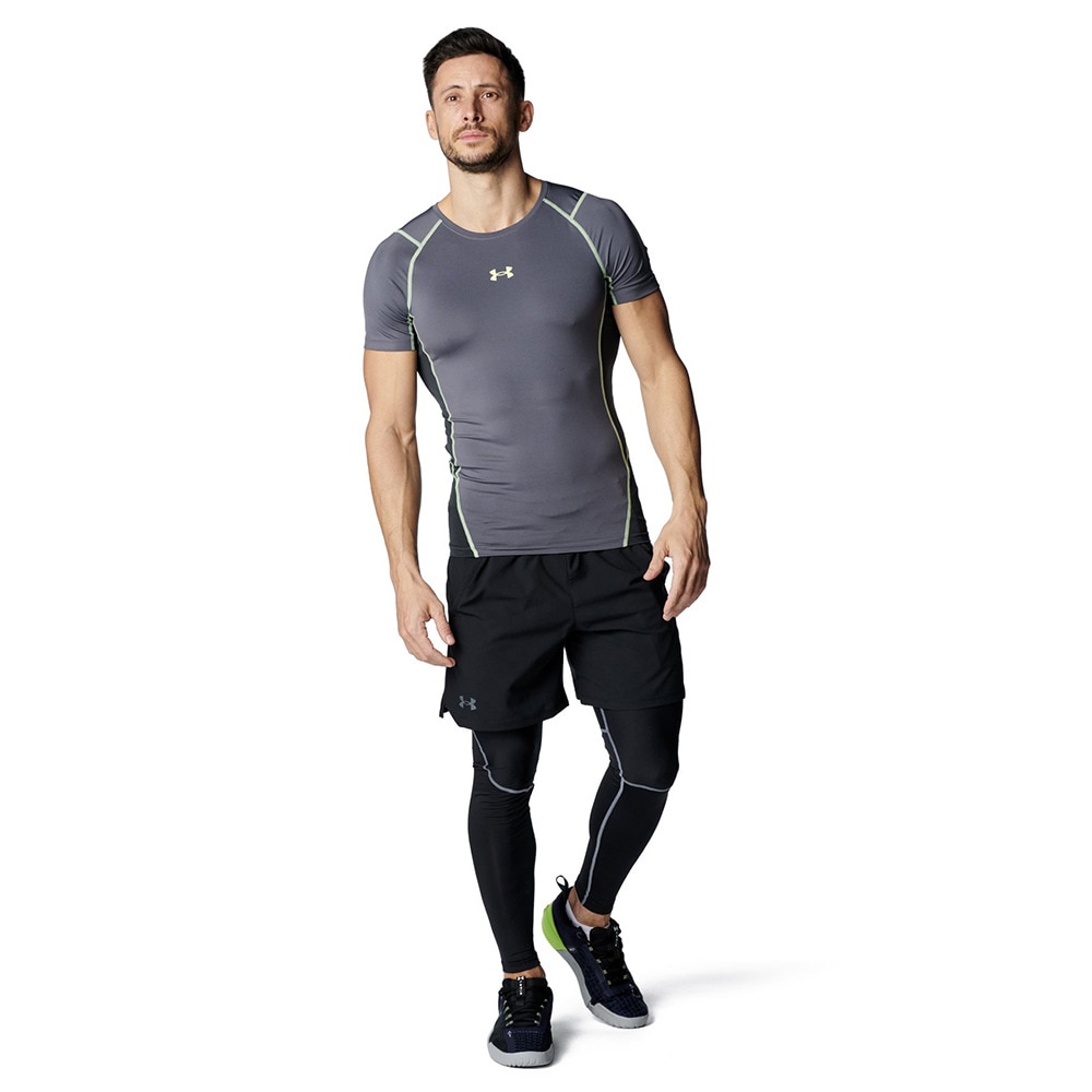 アンダーアーマー（UNDER ARMOUR）（メンズ）ヒートギアアーマー コンプレッション ノベルティ ショートスリーブ シャツ 6001536 025