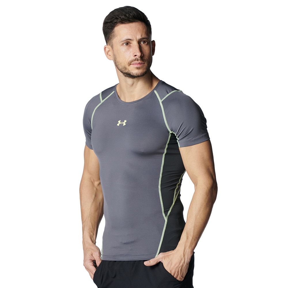 アンダーアーマー（UNDER ARMOUR）（メンズ）ヒートギアアーマー コンプレッション ノベルティ ショートスリーブ シャツ 6001536 025