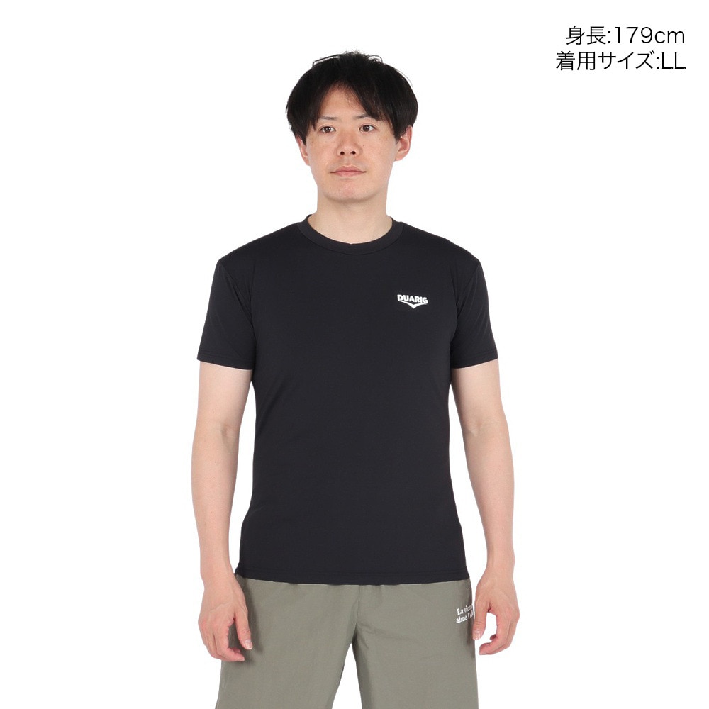 デュアリグ（DUARIG）（メンズ）ドライプラス LOOSE クルーネック 半袖Tシャツ 5S0009-AHET-786TNR BLK