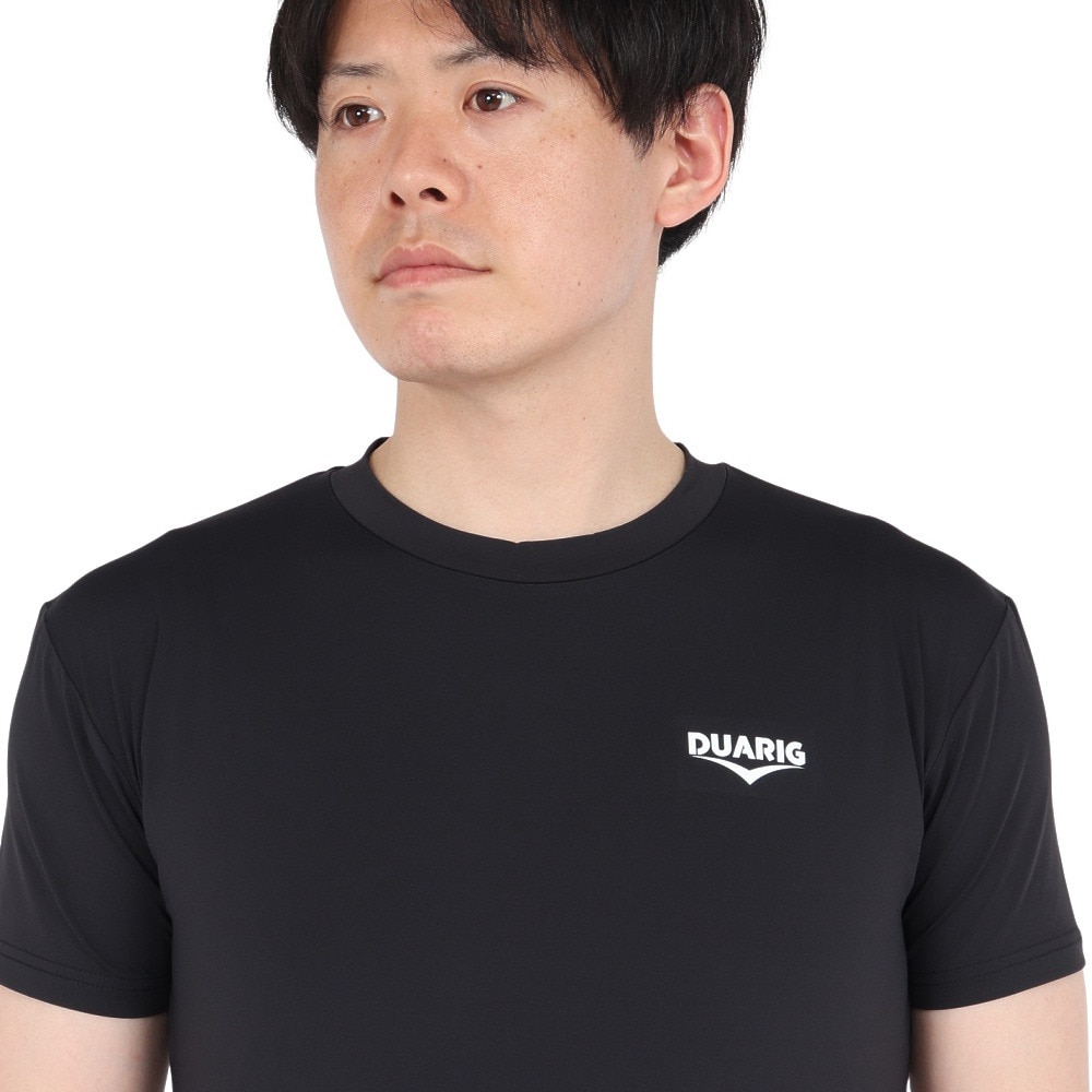 デュアリグ（DUARIG）（メンズ）ドライプラス LOOSE クルーネック 半袖Tシャツ 5S0009-AHET-786TNR BLK