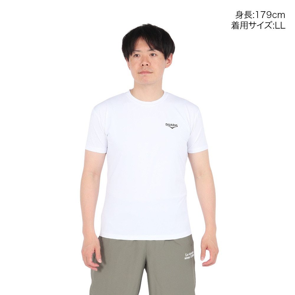 デュアリグ（DUARIG）（メンズ）ドライプラス LOOSE クルーネック 半袖Tシャツ 5S0009-AHET-786TNR WHT