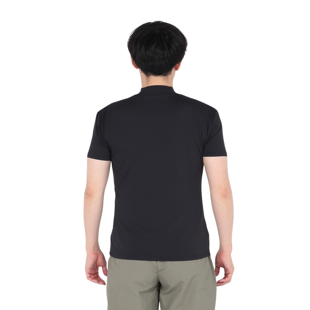デュアリグ（DUARIG）（メンズ）ドライプラス LOOSE モックネック 半袖Tシャツ 5S0011-AHET-786TNR BLK