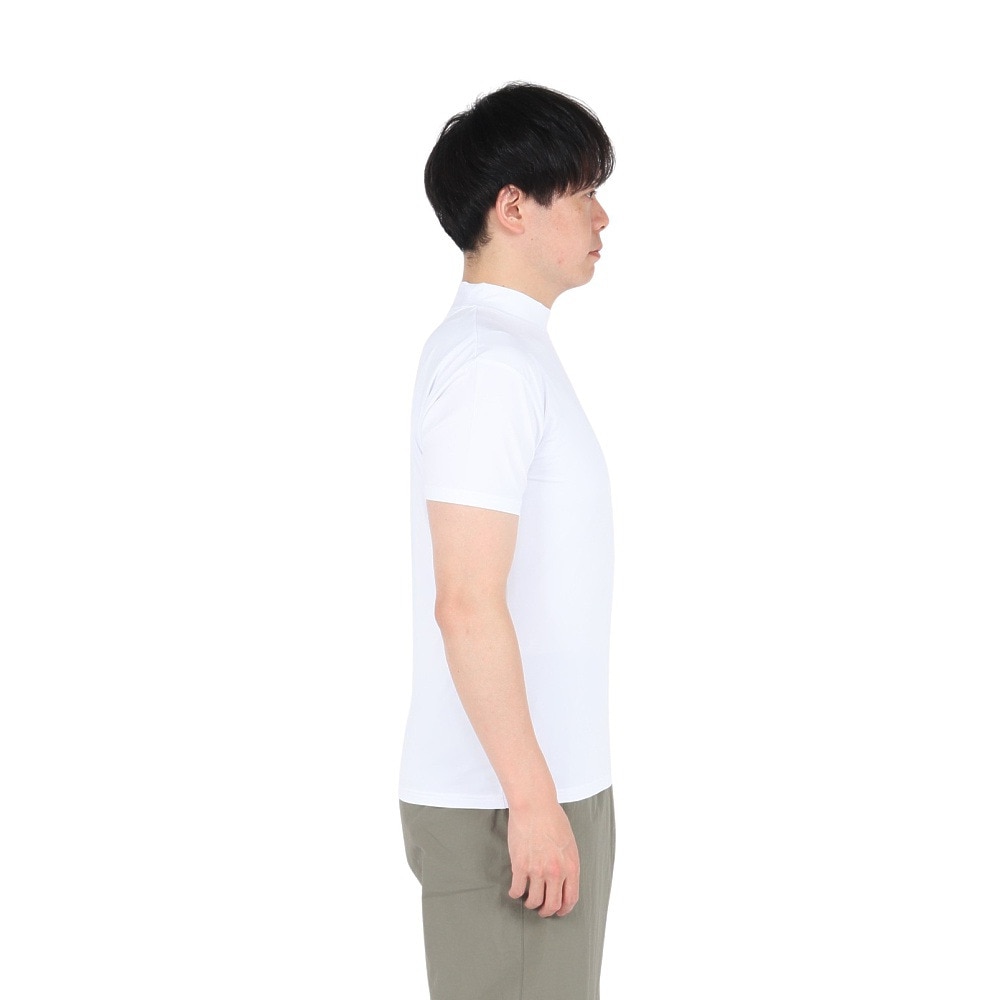 デュアリグ（DUARIG）（メンズ）ドライプラス LOOSE モックネック 半袖シャツ 5S0011-AHET-786TNR WHT