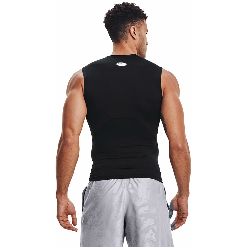 アンダーアーマー（UNDER ARMOUR）（メンズ）ヒートギア 夏向け コンプレッション スリーブレス シャツ 1361522 001 速乾 タンクトップ