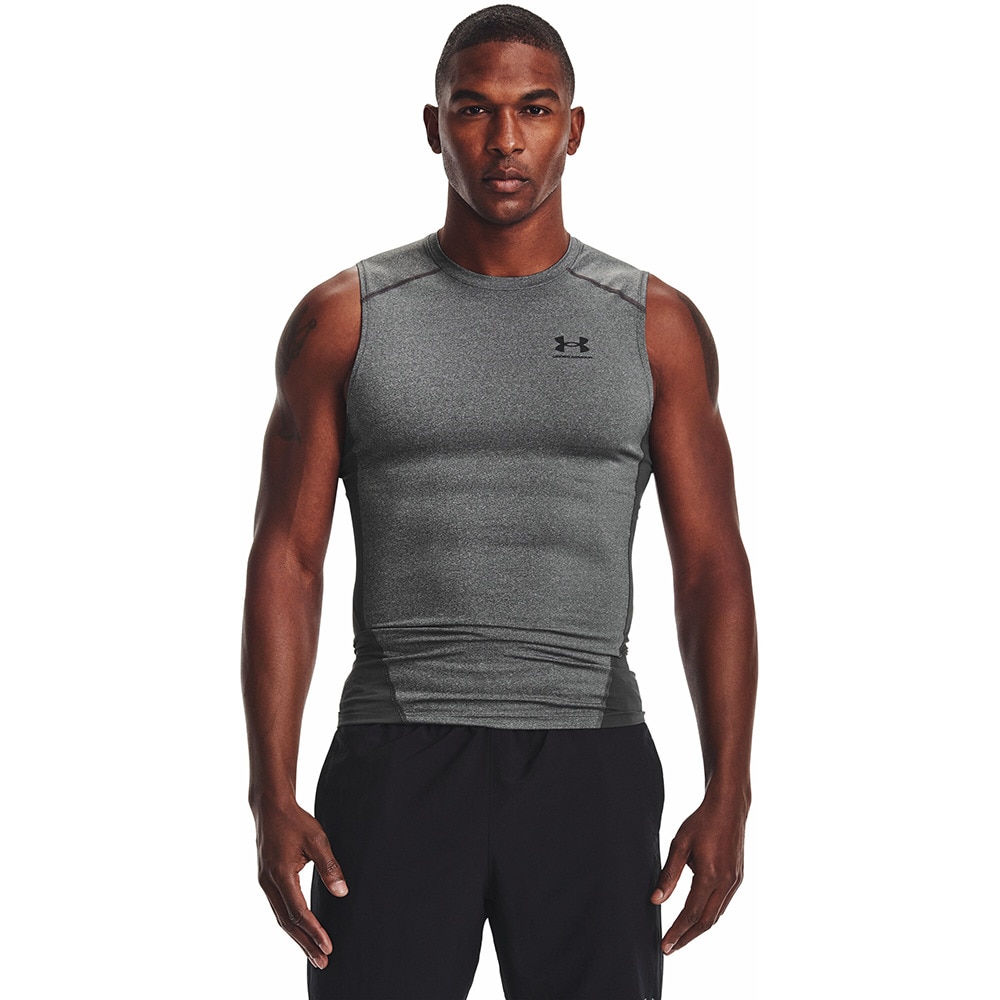 アンダーアーマー（UNDER ARMOUR）（メンズ）ヒートギア 夏向け コンプレッション スリーブレス シャツ 1361522 090 速乾 タンクトップ