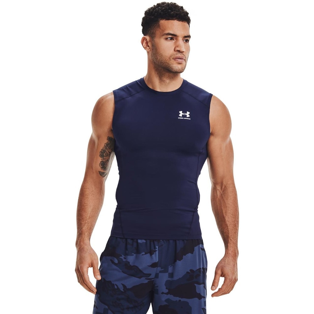 アンダーアーマー（UNDER ARMOUR）（メンズ）ヒートギア(夏向け) コンプレッション スリーブレス シャツ 1361522 410 速乾