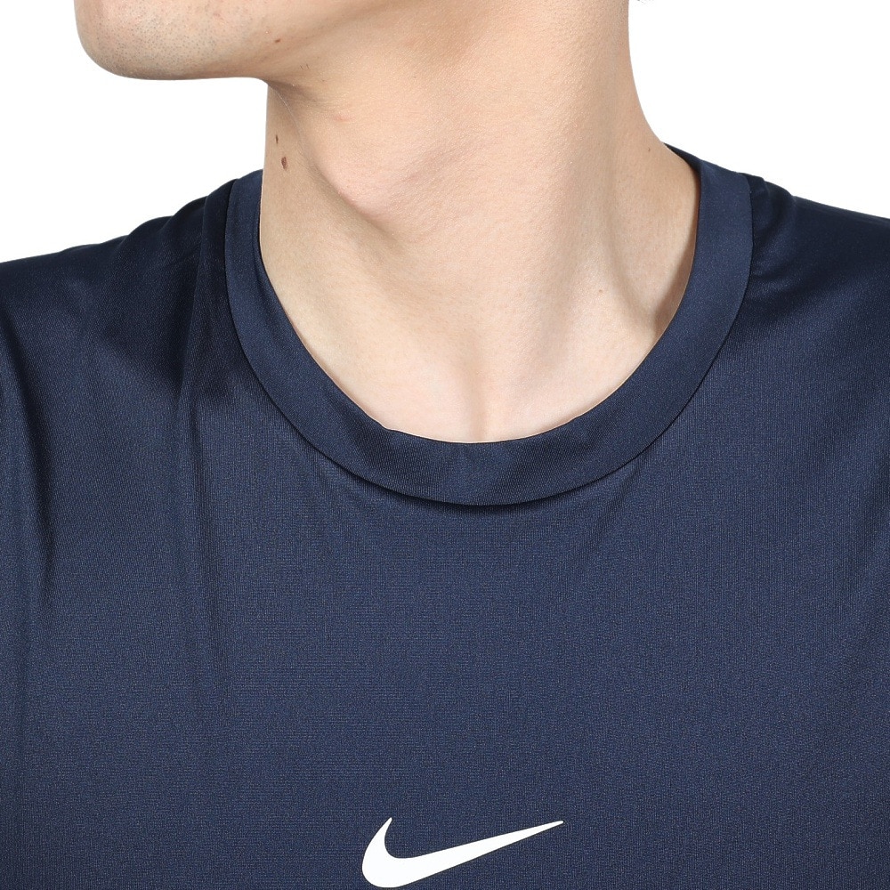 ナイキ（NIKE）（メンズ）タンクトップ 速乾 ネイビー ドライフィット ノースリーブ フィットネストップ FB7915-451