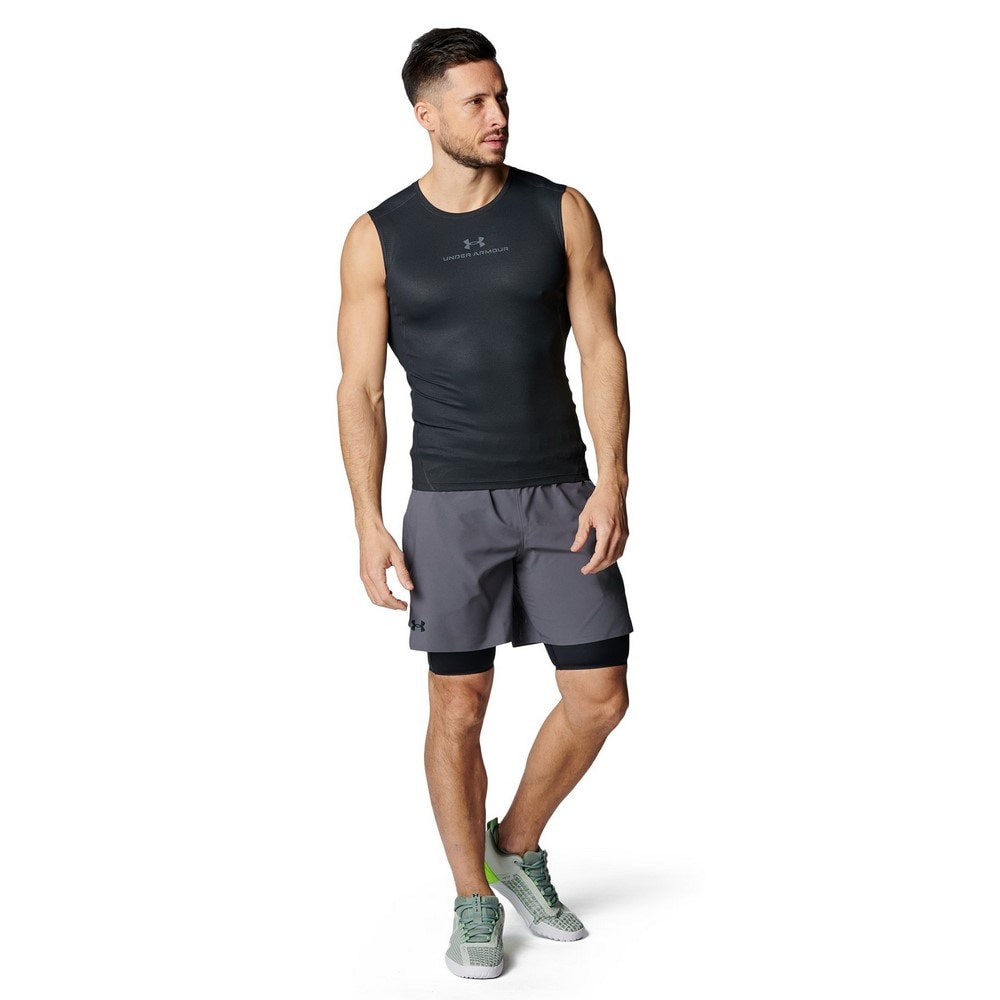 アンダーアーマー（UNDER ARMOUR）（メンズ）アイソチル ベント コンプレッション スリーブレスシャツ 6001531 016