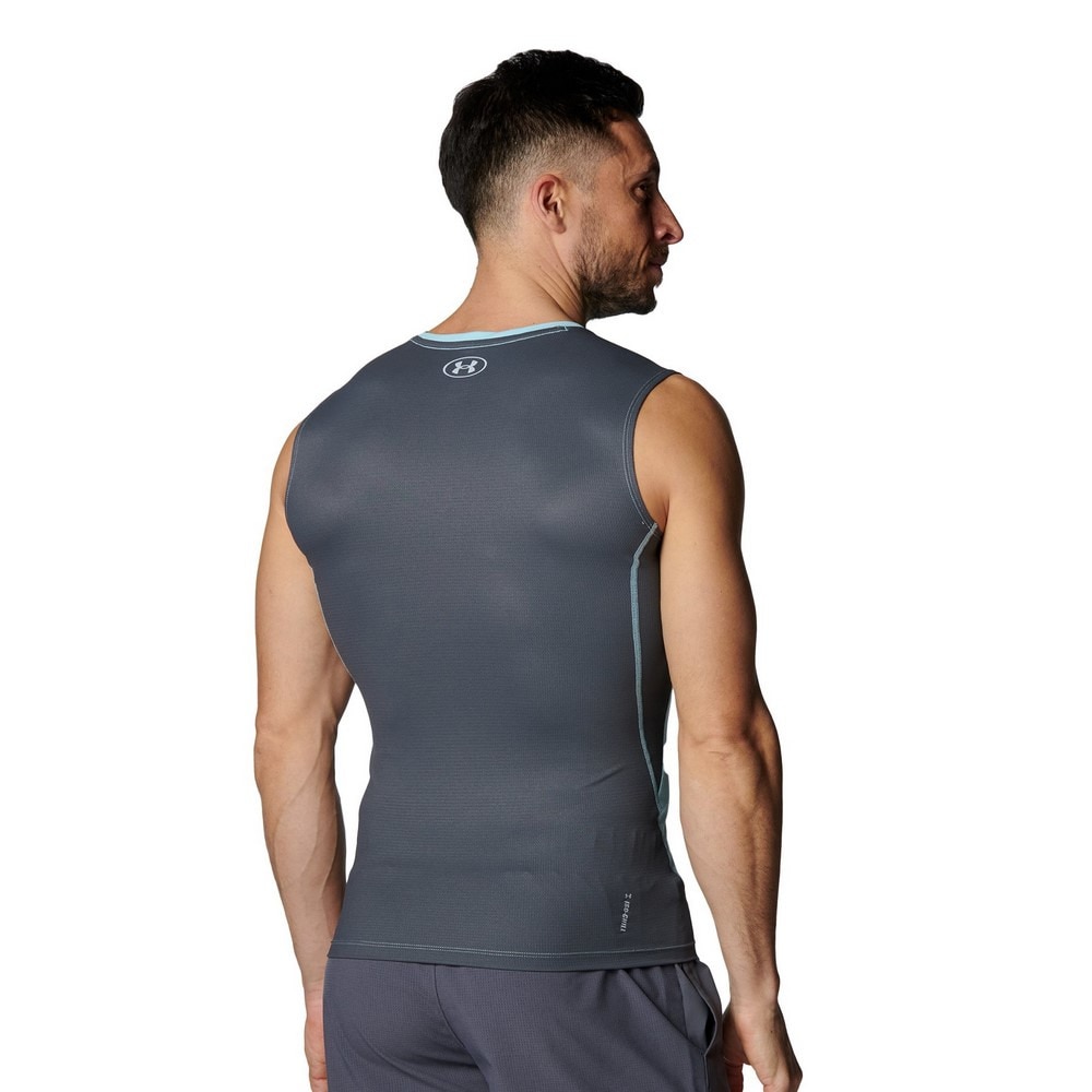 アンダーアーマー（UNDER ARMOUR）（メンズ）アイソチル ベント コンプレッション スリーブレスシャツ 6001531 494