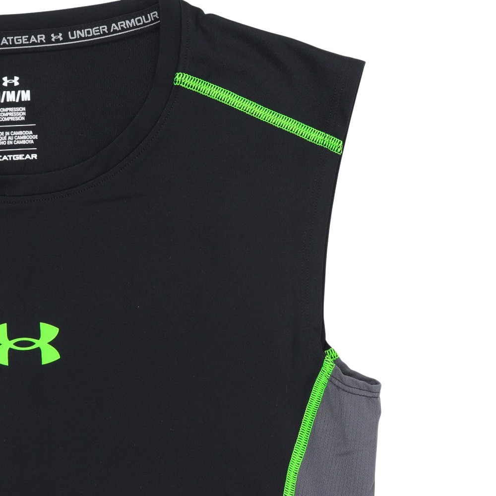 アンダーアーマー（UNDER ARMOUR）（メンズ）ヒートギアアーマー ノベルティ スリーブレス シャツ 6007614 001