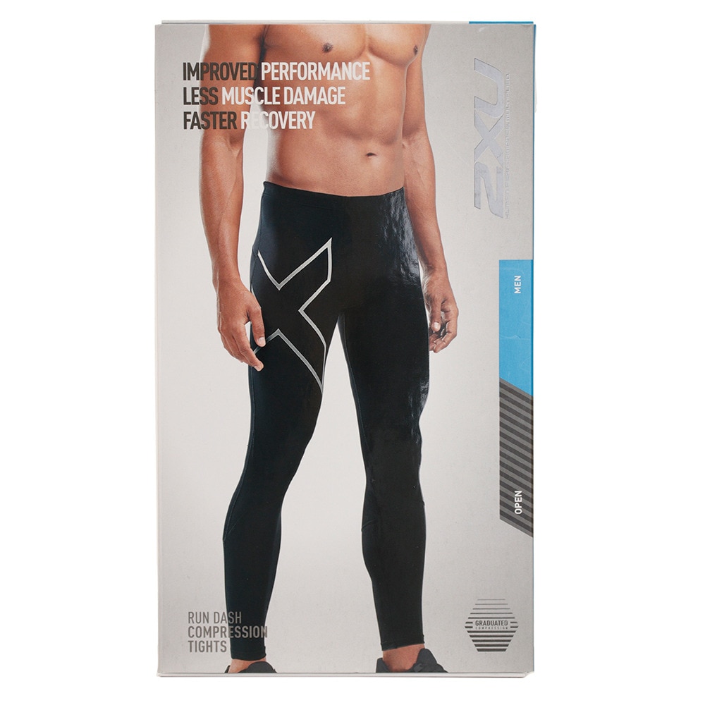 ツー・タイムズ・ユー（2XU）（メンズ）ランダッシュ コンプレッション タイツ MA6067B-BLK/SRF