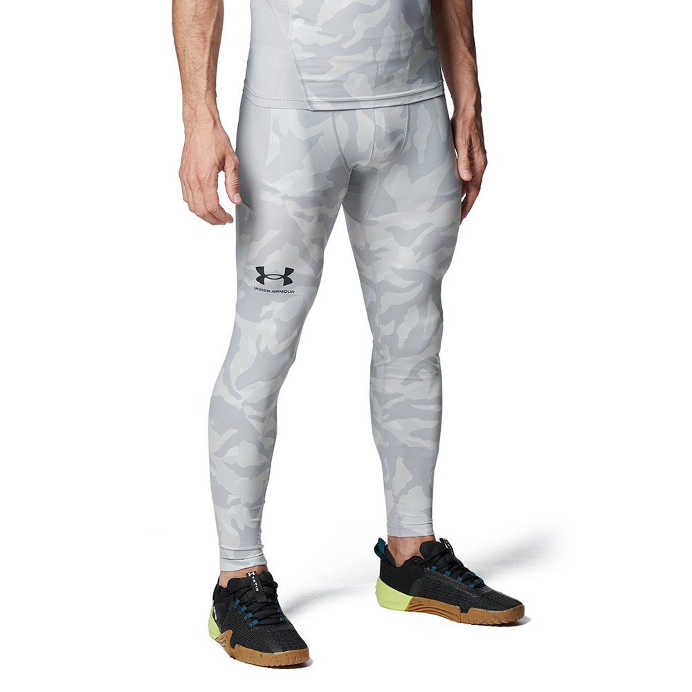 アンダーアーマー（UNDER ARMOUR）（メンズ）タイツ 抗菌防臭 ストレッチ グレー アイソチル ノベルティ レギンス 1384788 011