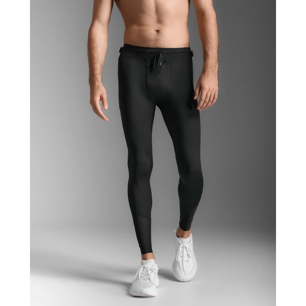 ツー・タイムズ・ユー（2XU）（メンズ）PWXエアロメッシュ コンプレッションタイツ MA7377B BLK/SRF