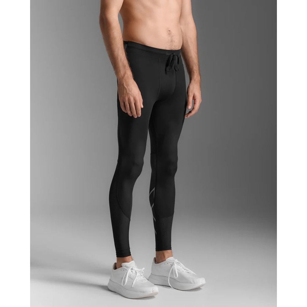 ツー・タイムズ・ユー（2XU）（メンズ）PWXエアロメッシュ コンプレッションタイツ MA7377B BLK/SRF