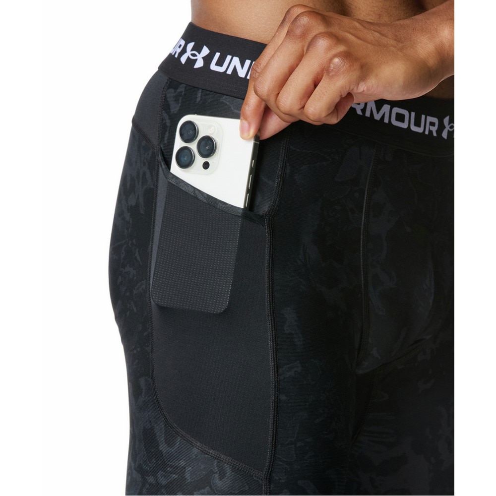 アンダーアーマー（UNDER ARMOUR）（メンズ）ヒートギア カモ レギンス 6007729 001