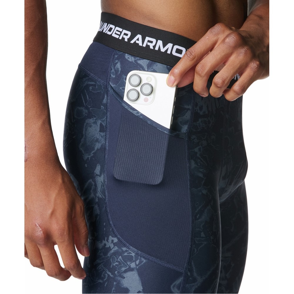 アンダーアーマー（UNDER ARMOUR）（メンズ）ヒートギア カモ レギンス 6007729 410