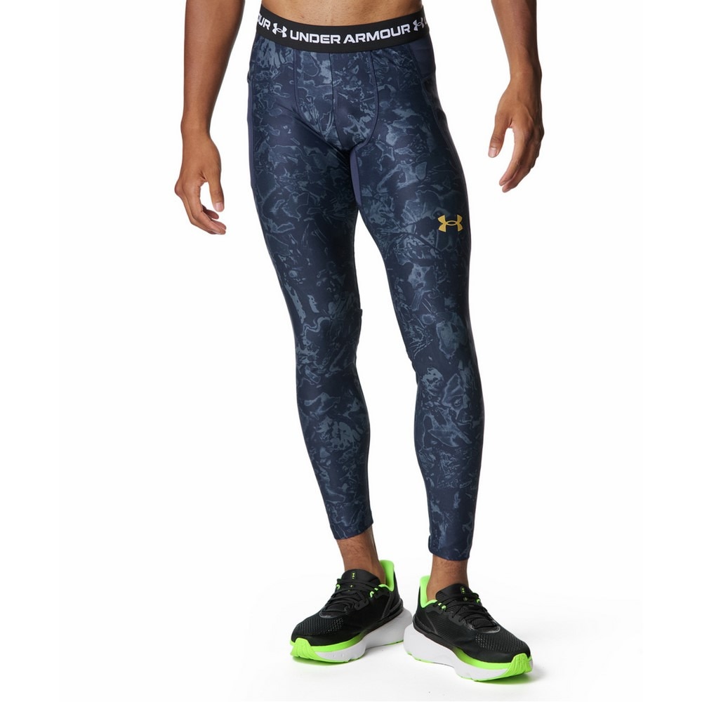 アンダーアーマー（UNDER ARMOUR）（メンズ）ヒートギア カモ レギンス 6007729 410