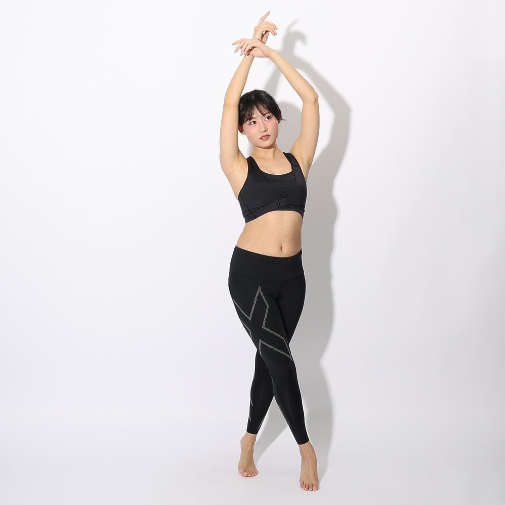 ツー・タイムズ・ユー（2XU）（レディース）ライトスピード MCS ミッドライズ コンプレッションタイツ WA6523B-BLK/BRF  スポーツ用品はスーパースポーツゼビオ
