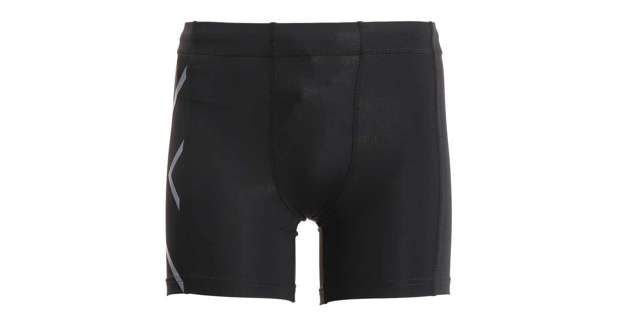 ツー・タイムズ・ユー（2XU）（メンズ）コンプレッション 1/2ショーツ MA4508B-BLK/SIL スポーツ用品はスーパースポーツゼビオ