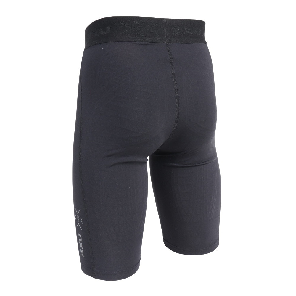 ツー・タイムズ・ユー(2XU)(メンズ)MCS メンズ クロストレ コンプレッションショーツ ロゴベルト MA5366B-BLK/NRO ツー・タイムズ・ユー(2XU)(メンズ)MCS メンズ クロストレ コンプレッションショーツ ロゴベルト MA5366B-BLK/NRO