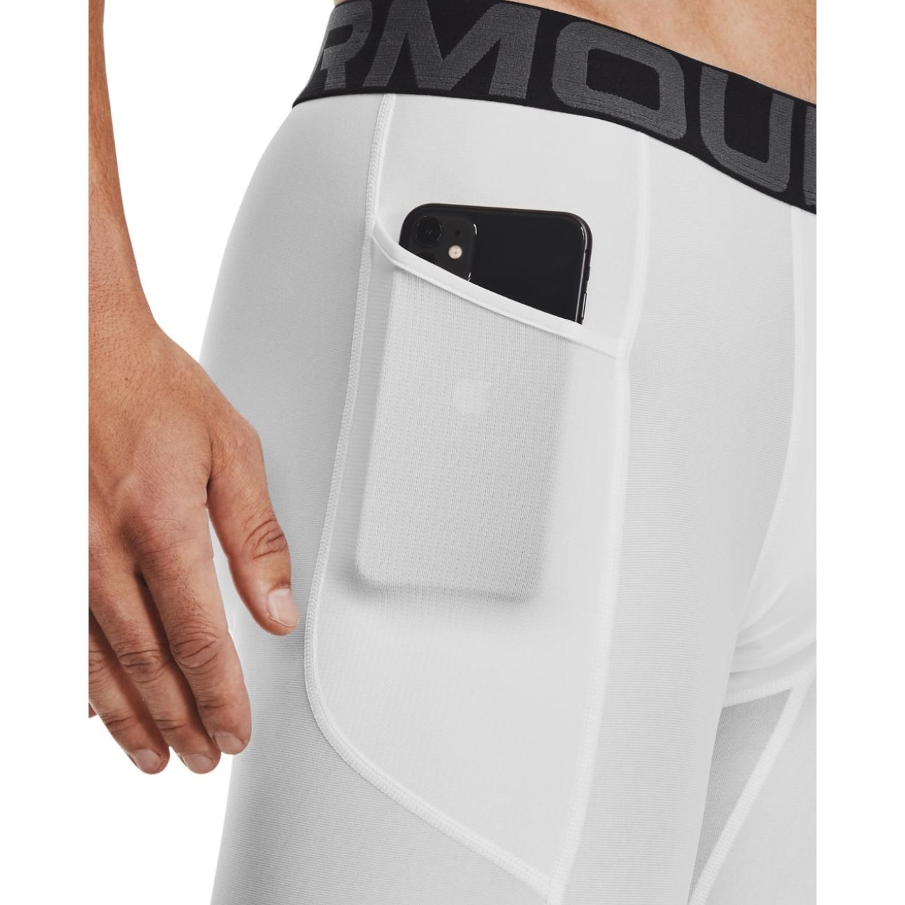 アンダーアーマー（UNDER ARMOUR）（メンズ）ヒートギア(夏向け) ショーツ 1361596 100 速乾 ホワイト