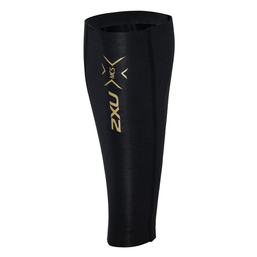 ２ＸＵ エリートMCS コンプレッションカーフガード UA3064B-BLK/GLD オンライン価格 Ｍ 218 機能性インナー・タイツ