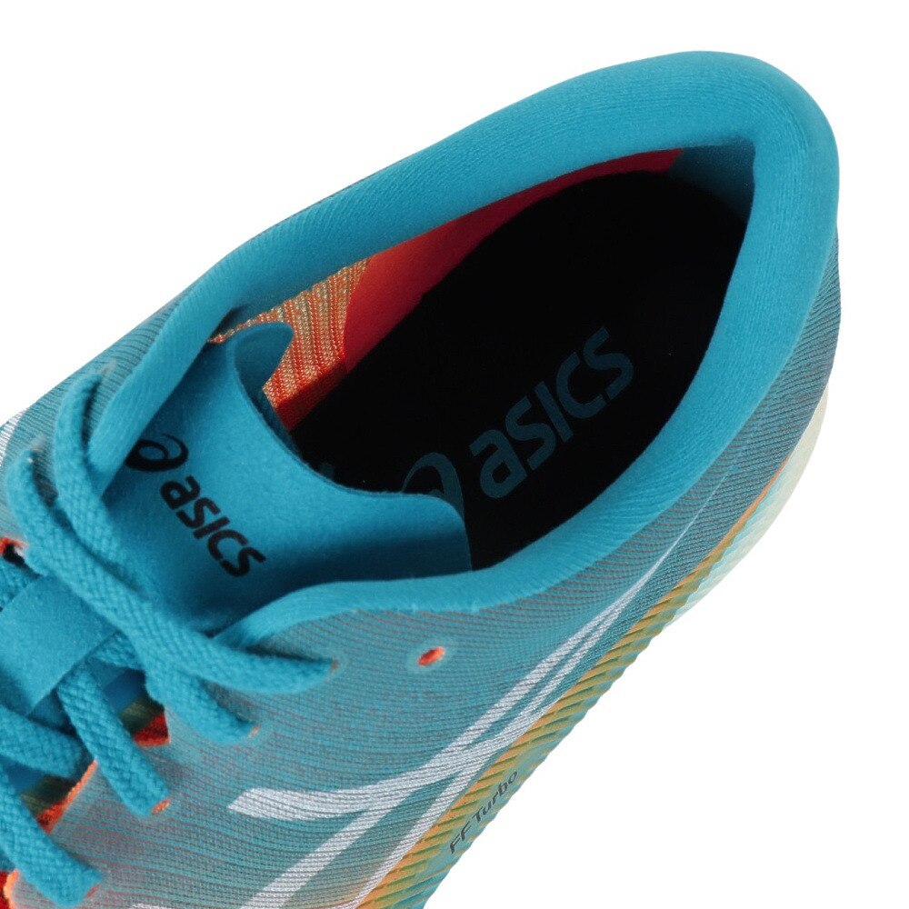 アシックス(ASICS)(メンズ)ランニングシューズ メタスピード スカイ METASPEED SKY ブルー オレンジ 1011B215.810 スニーカー 厚底 プレート 軽量