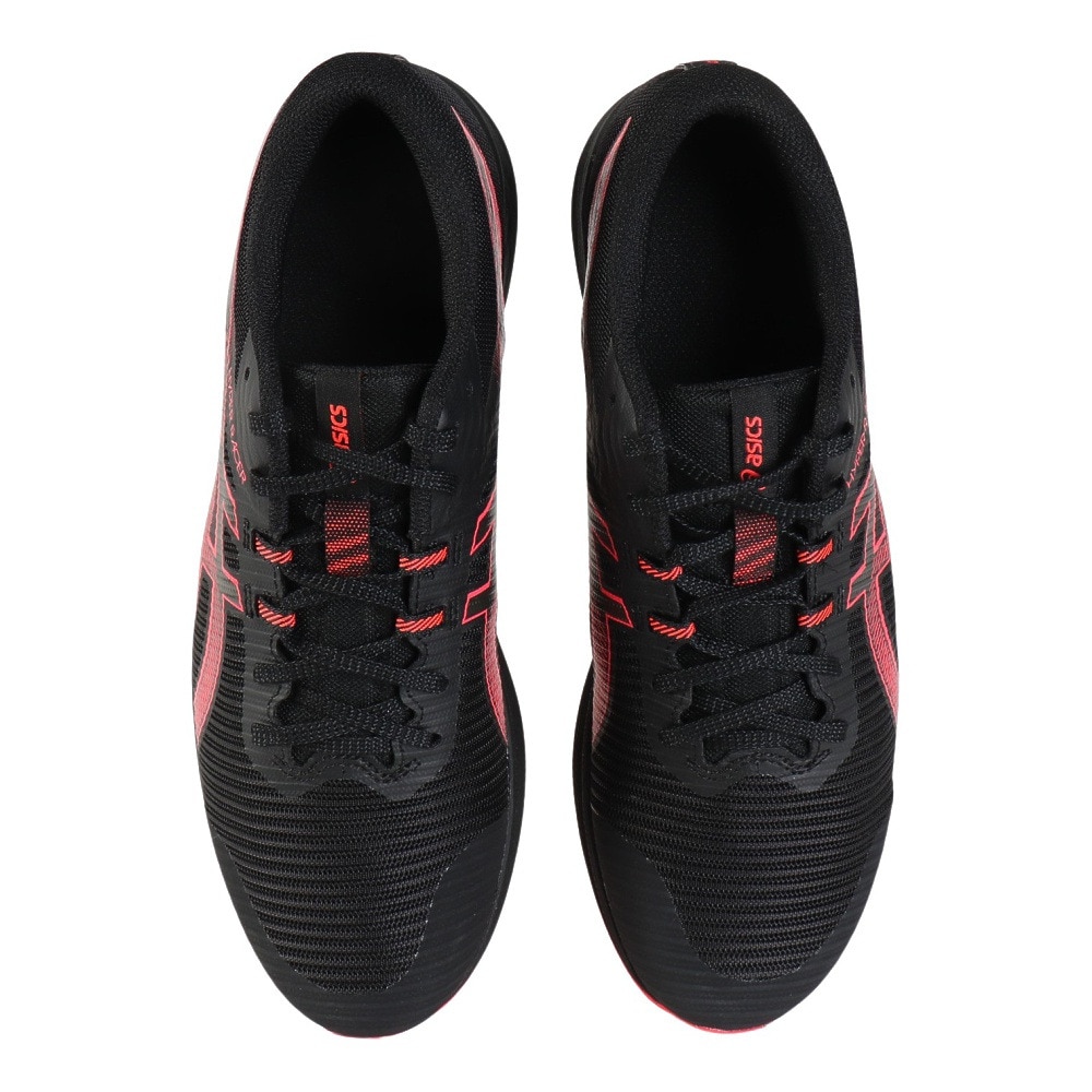 アシックス（ASICS）（メンズ、レディース）ランニングシューズ ハイパーレーサー ブラック レッド 1093A233.001 スニーカー マラソン