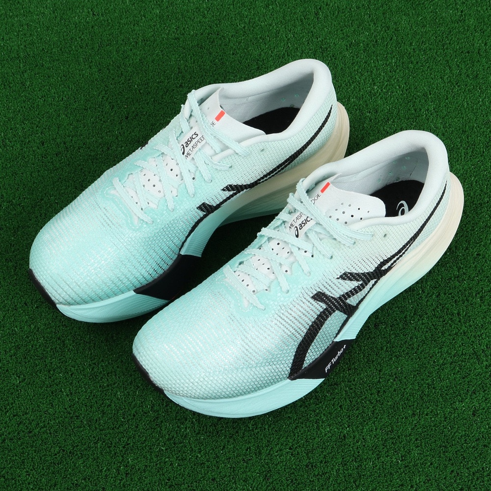アシックス（ASICS）（メンズ、レディース）ランニングシューズ メタスピードエッジパリ ブルー ブラック 1013A124.400 スニーカー 軽量