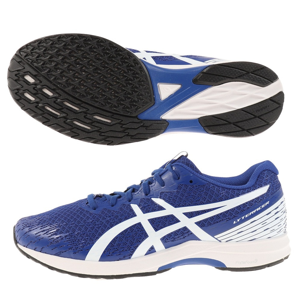 アシックス asics LYTERACER 2 ホワイト ランニングシューズ レディース ライトレーサー２ 2020 1012A581-100  ピュアゴールド 陸上
