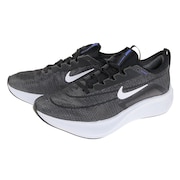 ナイキ（NIKE）（メンズ）ランニングシューズ ズームフライ 4 ブラック ホワイト CT2392-001 スニーカー 厚底 プレート ジョギング 駅伝 部活 マラソン 