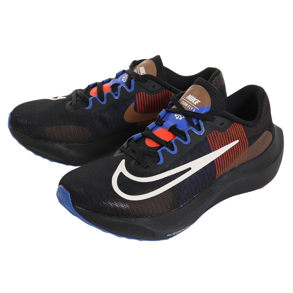 ナイキ（NIKE）（メンズ）ランニングシューズ ズームフライ 5 AIR HOLA LOU ブラック DR9837-001 スニーカー 厚底 プレート ジョギング 駅伝 部活 マラソン 