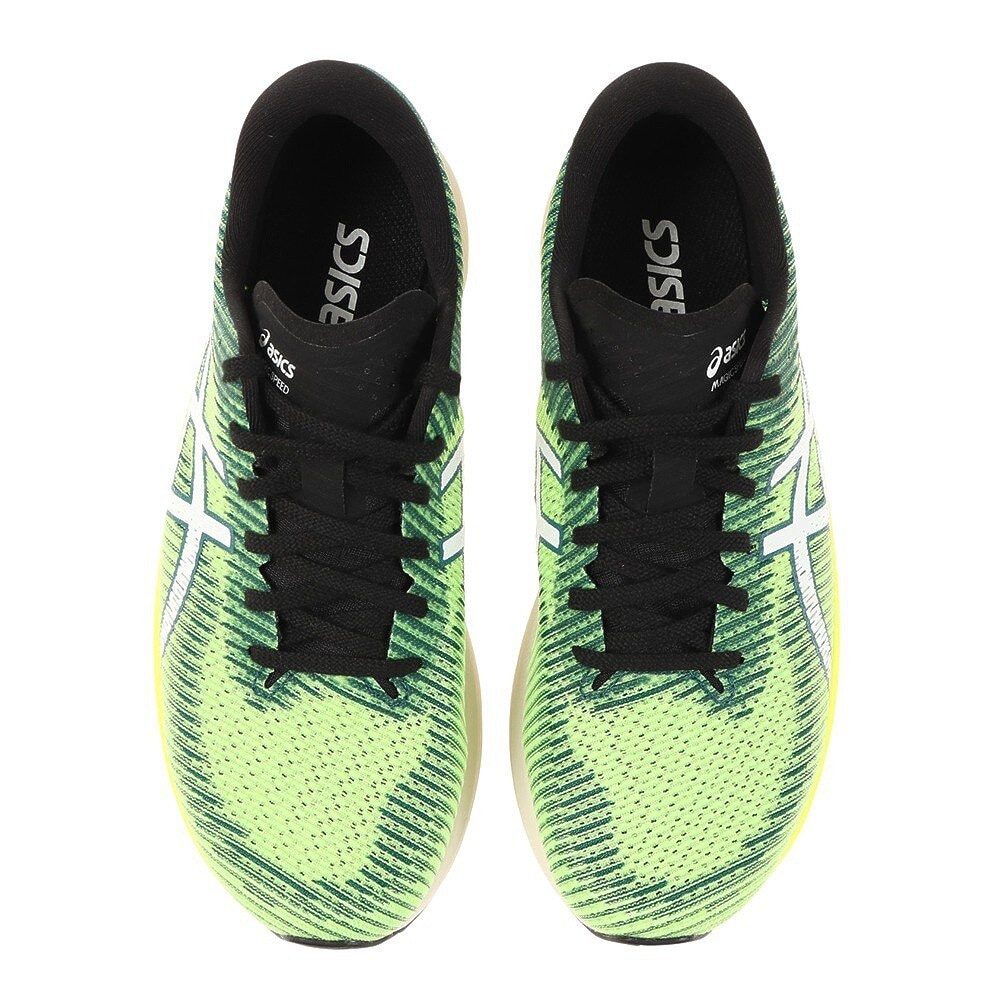 アシックス（ASICS）（メンズ）ランニングシューズ マジックスピード2 フラッシュ グリーン 1011B443.750 スニーカー トレーニング  軽量 駅伝 部活 マラソン
