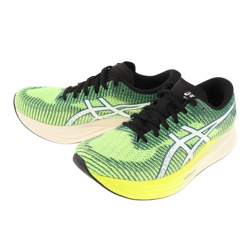 アシックス（ASICS）（メンズ）ランニングシューズ マジックスピード2 フラッシュ グリーン 1011B443.750 スニーカー トレーニング  軽量 駅伝 部活 マラソン