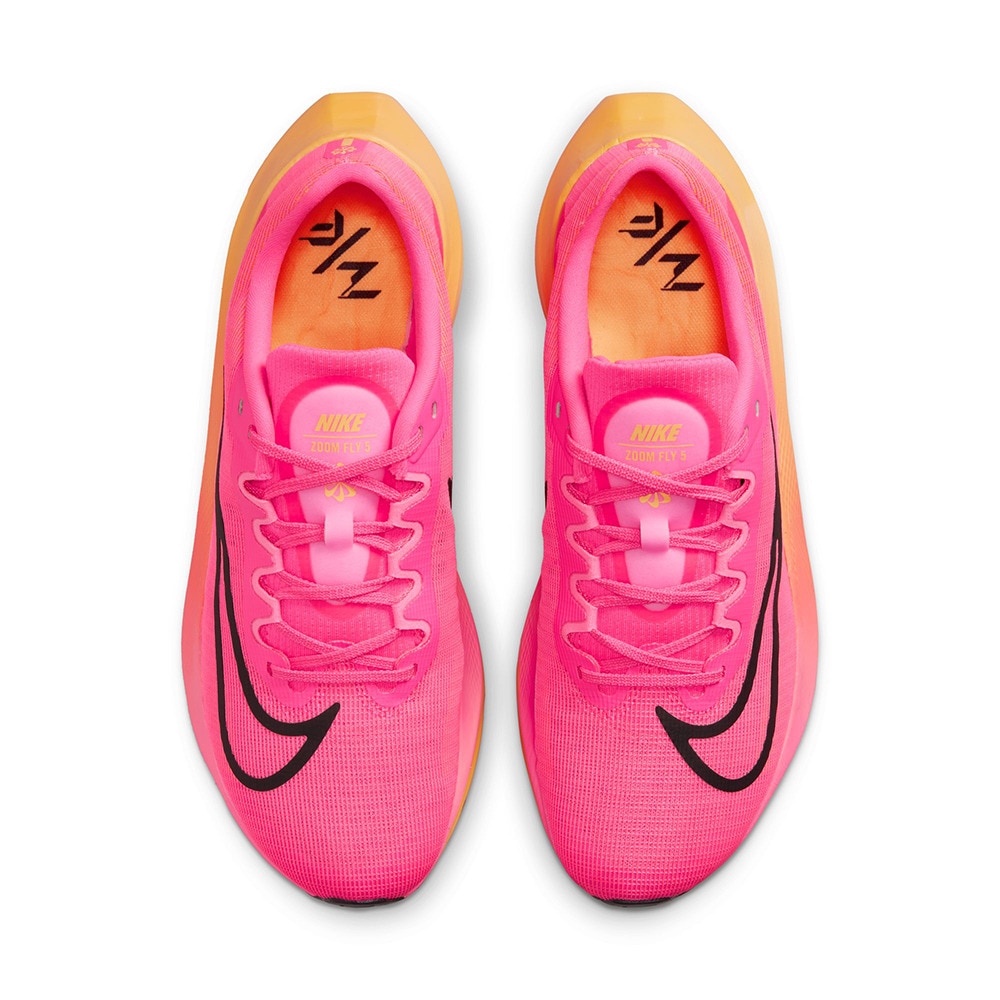 ナイキ（NIKE）（メンズ）ランニングシューズ ズーム フライ 5 ピンク DM8968-600 スニーカー フライニット トレーニング ジョギング  部活