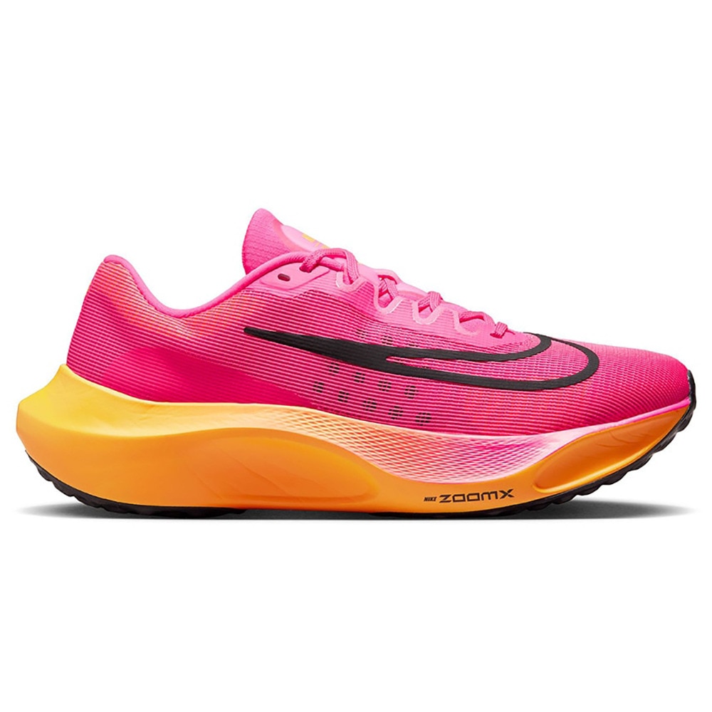 ナイキ（NIKE）（メンズ）ランニングシューズ ズーム フライ 5 ピンク DM8968-600 スニーカー フライニット トレーニング ジョギング  部活