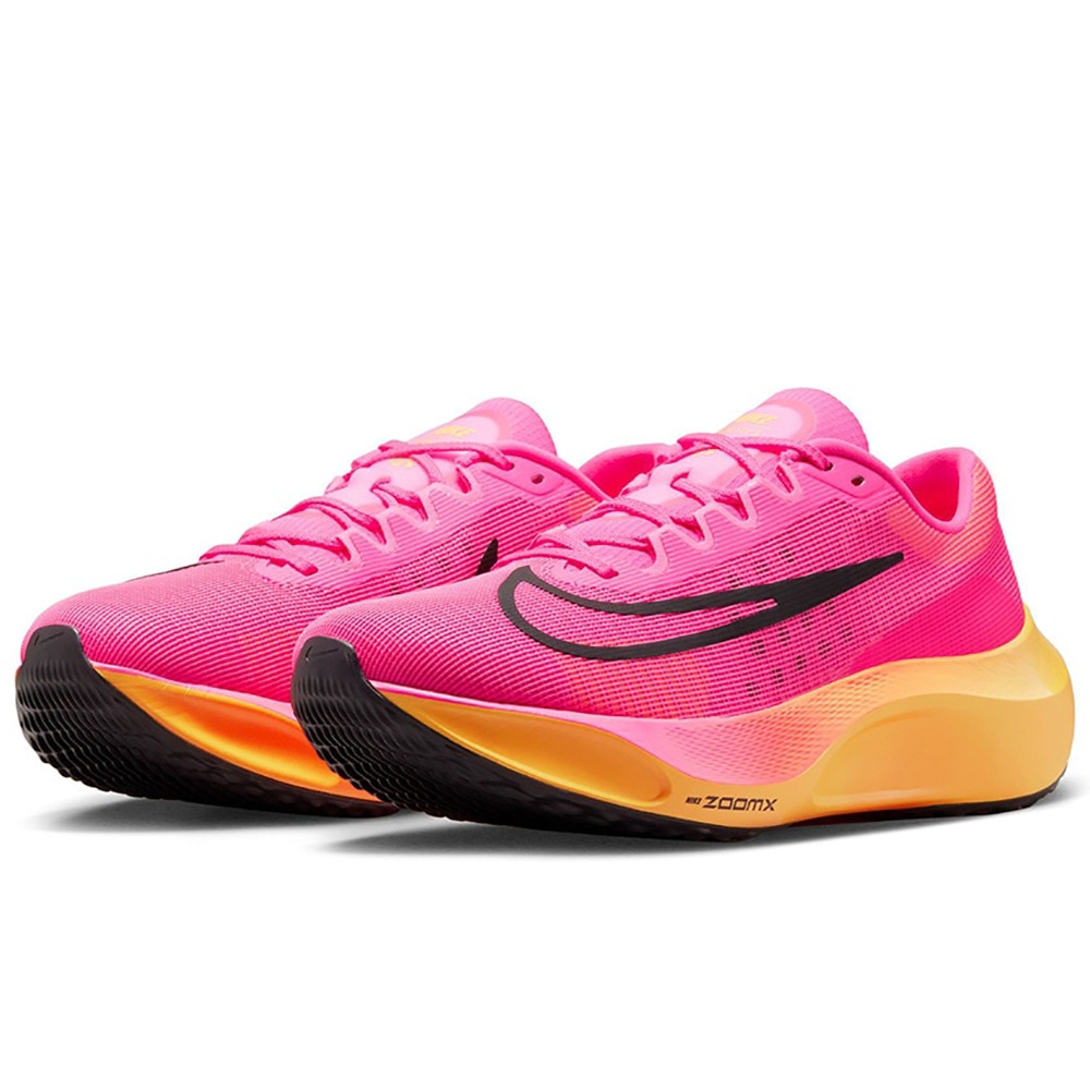 ナイキ（NIKE）（メンズ）ランニングシューズ ズーム フライ 5 ピンク DM8968-600 スニーカー フライニット トレーニング ジョギング  部活