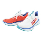ホカ（HOKA）（メンズ）ランニングシューズ カーボン X 3 ホワイト 1123192-WFM スニーカー トレーニングシューズ ジョギング  部活 長距離 