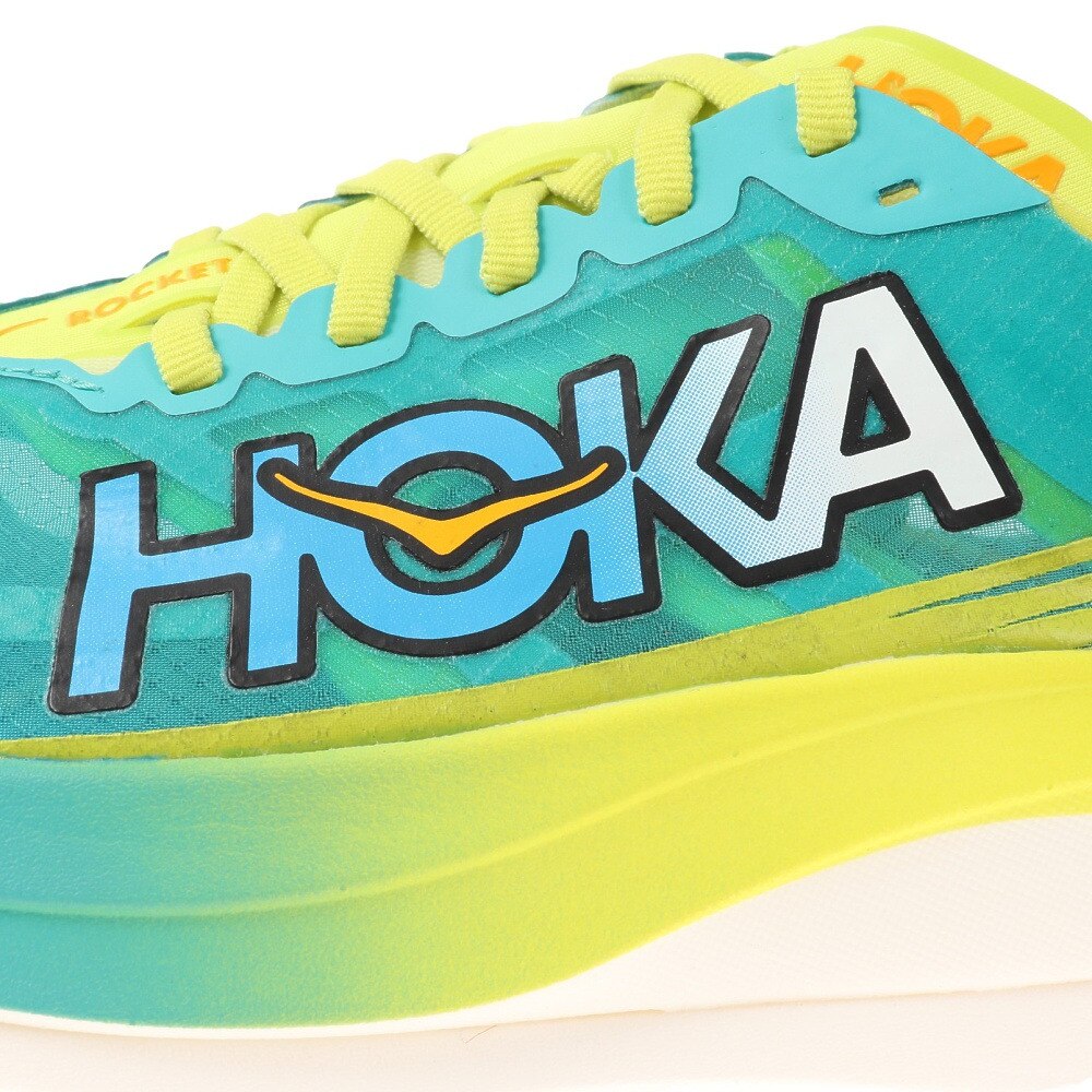 ホカ（HOKA）（メンズ）ランニングシューズ ロケット X 2 レギュラー ターコイズ 1127927-CEPR スニーカー トレーニング ジョギング ロード 軽量