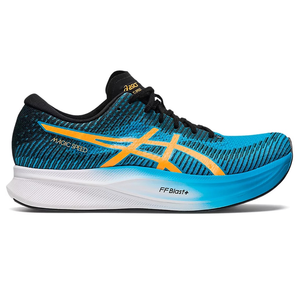 アシックス（ASICS）（メンズ）ランニングシューズ マジック スピード ワイド ブルー 1011B496.400 スニーカー トレーニング  ジョキング 軽量 厚底 プレート スポーツ用品はスーパースポーツゼビオ