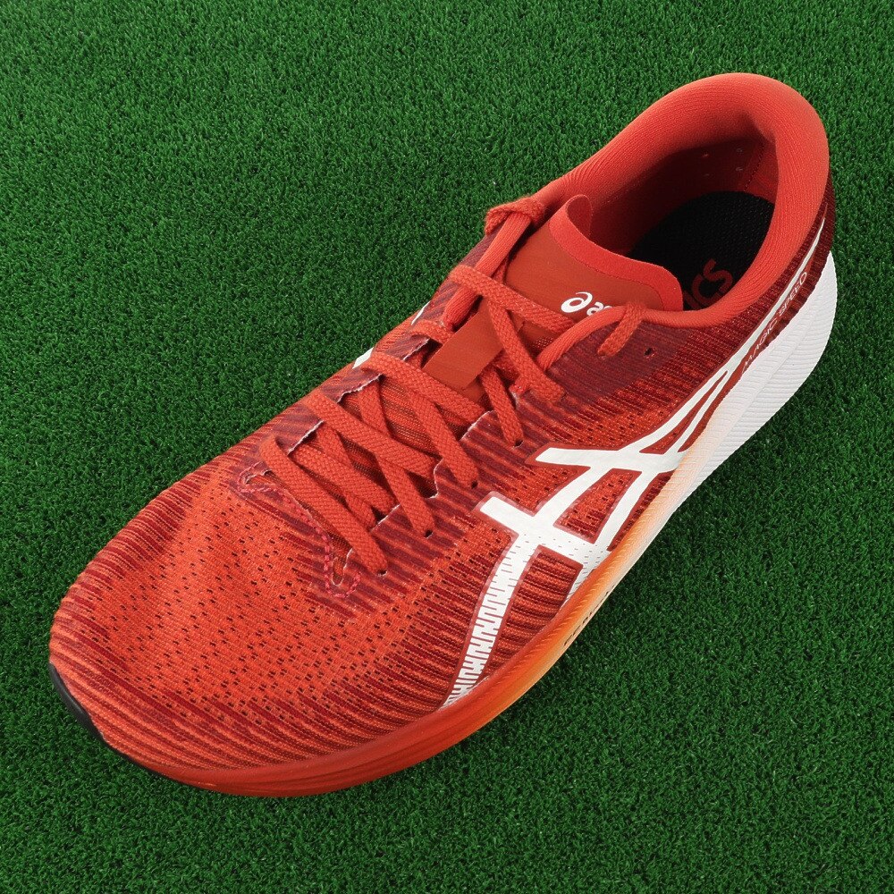 アシックス（ASICS）（メンズ）ランニングシューズ マジック スピード 2 レッド 1011B443.600 スニーカー トレーニング ジョキング 軽量 厚底 プレート