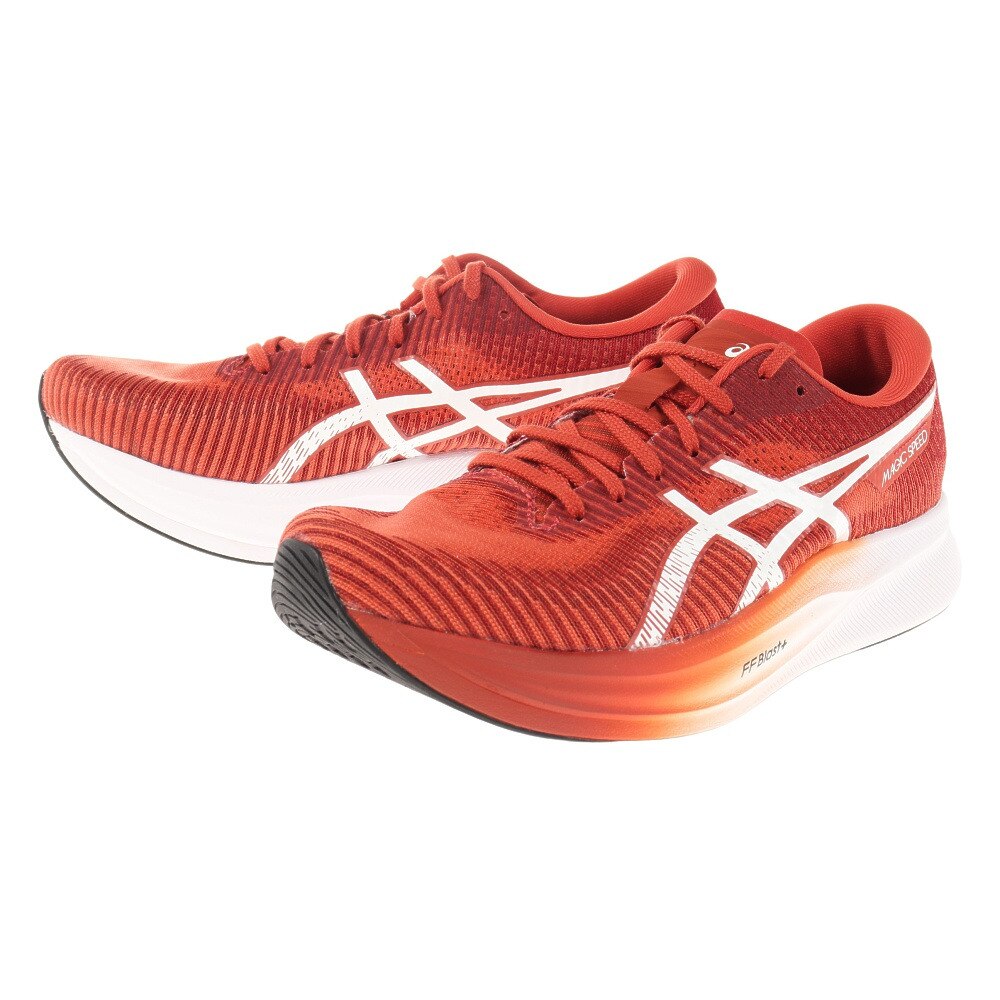 アシックス（ASICS）（メンズ）ランニングシューズ マジック スピード 2 レッド 1011B443.600 スニーカー トレーニング ジョキング 軽量 厚底 プレート