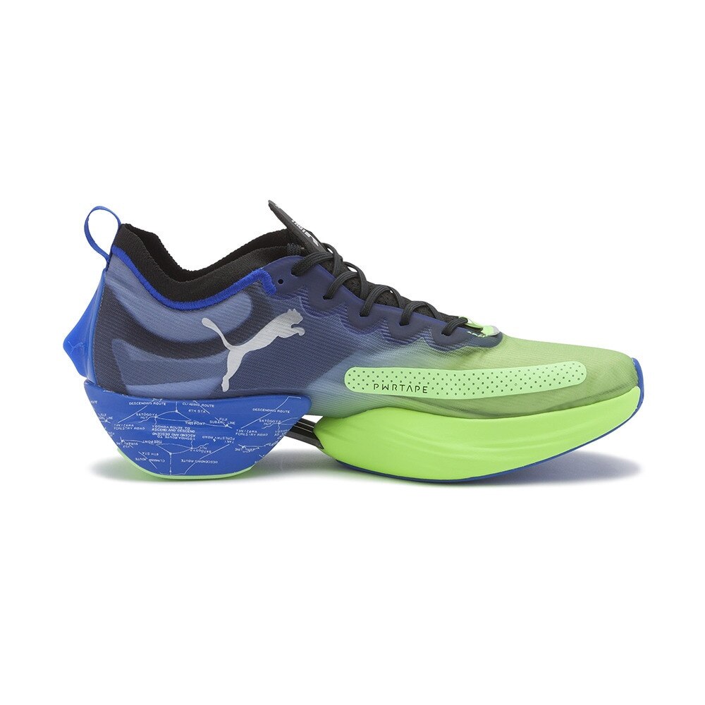 プーマ（PUMA）（メンズ）ランニングシューズ FAST-R NITRO EKIDEN ブルー グリーン 37872501 スニーカー ジョギング 駅伝 部活 マラソン 